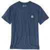 cafe 4 racer - Carhartt K87 Pocket S/S tričko deep ocean - Carhartt Tričká 