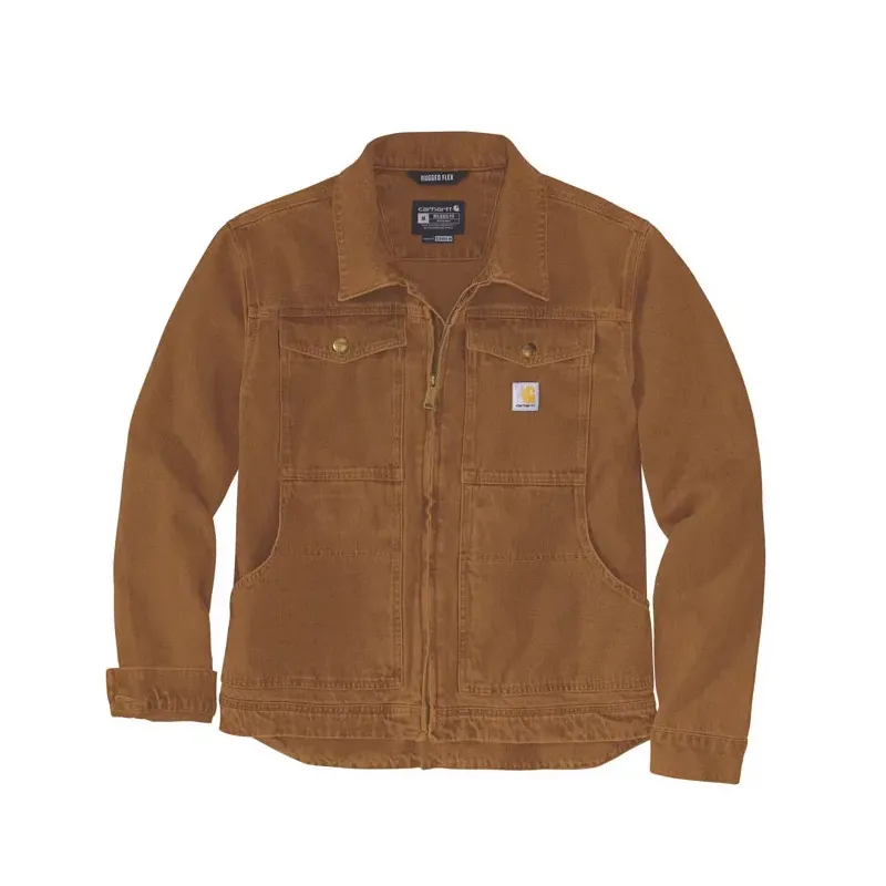 cafe 4 racer - Carhartt Duck  Relaxed Fit jacket carhartt® brown - Carhartt Bundy 