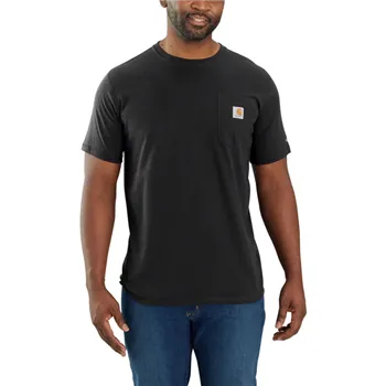 cafe 4 racer - Carhartt Force Pocket S/S tričko čierne - Carhartt Tričká 