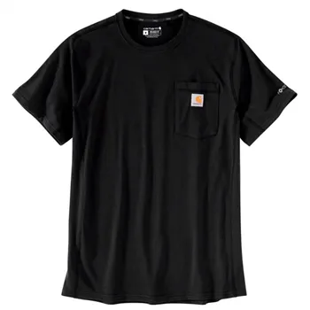 cafe 4 racer - Carhartt Force Pocket S/S tričko čierne - Carhartt Tričká 