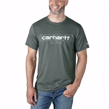 cafe 4 racer - Carhartt Force S/S Logo Graphic t-shirt carbon heather - Carhartt Trička 
