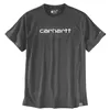 cafe 4 racer - Carhartt Force S/S Logo Graphic tričko carbon heather - Carhartt Tričká 
