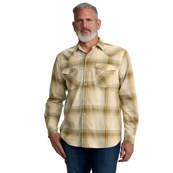cafe 4 racer - Carhartt Snap-Front Plaid Shirt chalk - Carhartt Shirts 