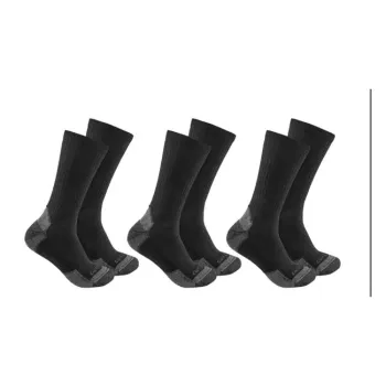 cafe 4 racer - Ponožky Carhartt Cotton Blend Crew 3 Pack black - Carhartt Ponožky 