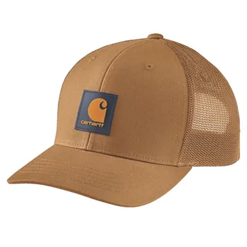 cafe 4 racer - Carhartt Twill Mesh-Back Logo Patch cap carhartt brown/honey - Carhartt Caps 