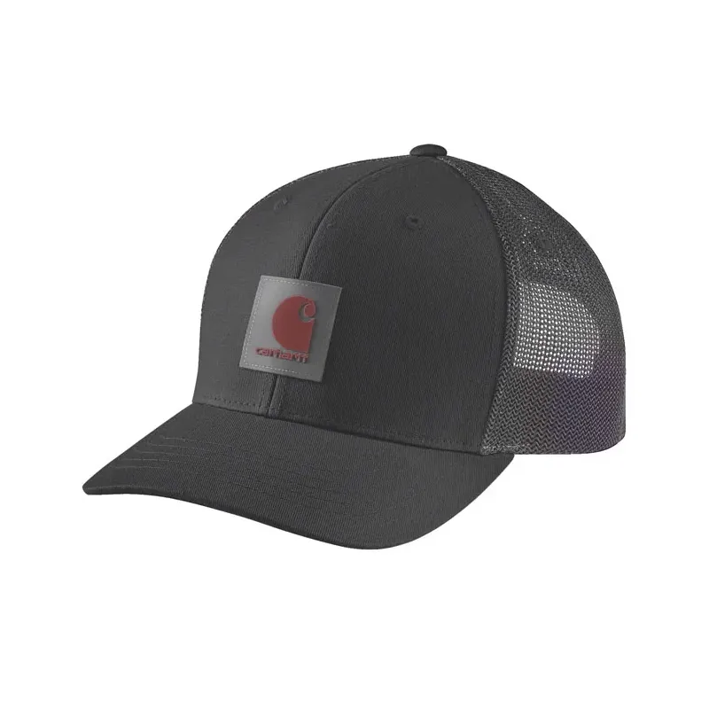 cafe 4 racer - Carhartt Twill Mesh-Back Logo Patch cap black - Carhartt Caps 