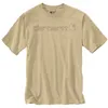 cafe 4 racer - Carhartt Core Logo t-shirt S/S beach heather - Carhartt Tričká 