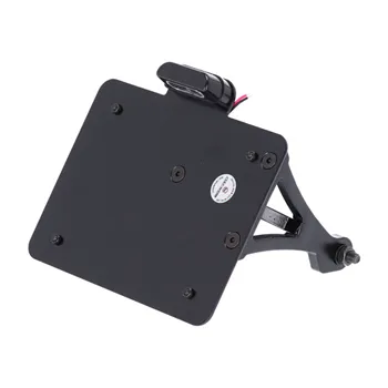 cafe 4 racer - License Plate Holder DUCATI Supersport/S 939 / 950 -25 Adjustable Black incl. Reflector Holder - HS MOTO Germany License plate holders 4251361230452