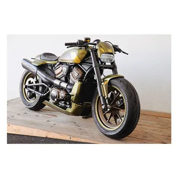 cafe 4 racer - Cult-Werk, súprava masky na čelovku "NRS style". Matná čierna - Cult-Werk Maska předního světlometu 