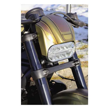 cafe 4 racer - Cult-Werk, headlamp mask kit "NRS style". Matte black - Cult-Werk Front Headlamp Masks 