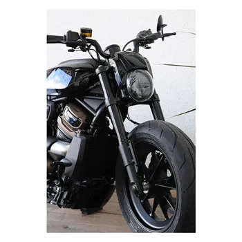 cafe 4 racer - Cult-Werk, headlamp & mask kit NRS style. Gloss black - Cult-Werk Front Headlamp Masks 