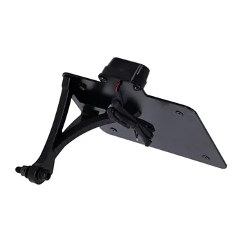 cafe 4 racer - Cult-Werk, side mount license plate bracket 3-1 LED, black. - Cult-Werk License plate holders 
