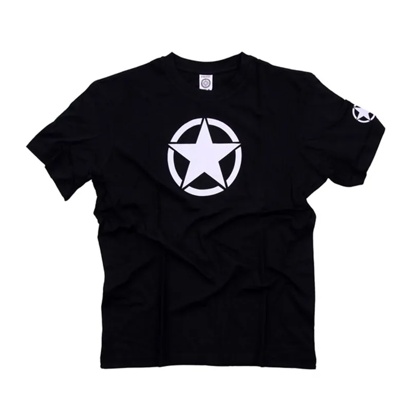 cafe 4 racer - Army Surplus Star t-shirt black - Army Surplus T-Shirts 