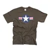 Army Surplus Air Force Star & Bars t-shirt green