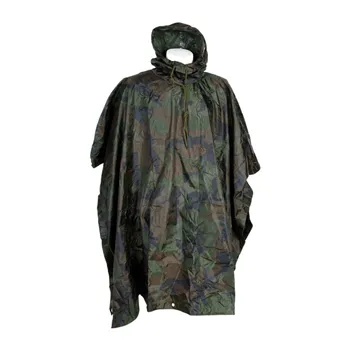 cafe 4 racer - FOSTEX PONČO WOODLAND CAMO - Army Surplus Na Cestovanie 