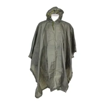 cafe 4 racer - Fostex poncho, green - Army Surplus For Travel 