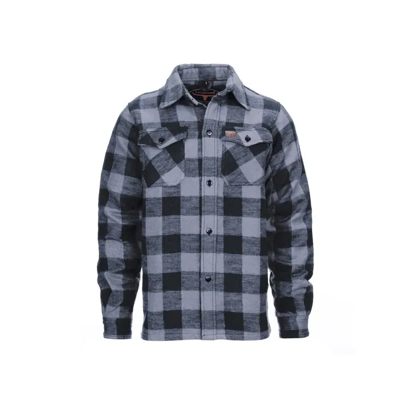 Lumberjack flannel shirt checkered grey/black
