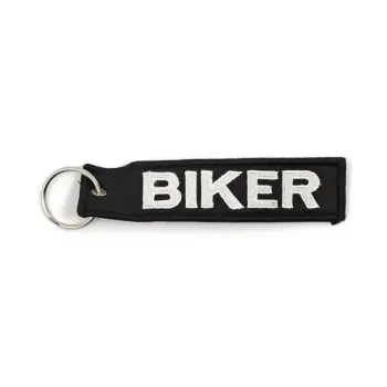 cafe 4 racer - Key ring Biker, black white - Army Surplus Key Fobs 