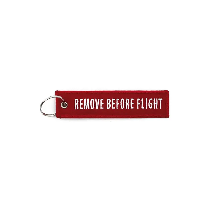 cafe 4 racer - Key ring Remove before flight red - Army Surplus Key Fobs 