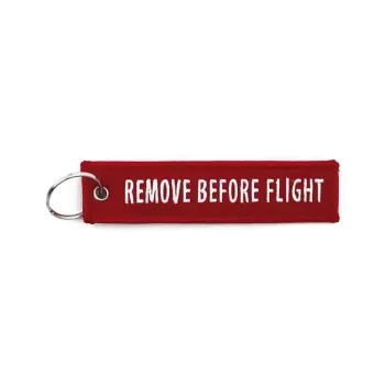 cafe 4 racer - Key ring Remove before flight red - Army Surplus Key Fobs 