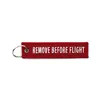 cafe 4 racer - Key ring Remove before flight red - Army Surplus Key Fobs 