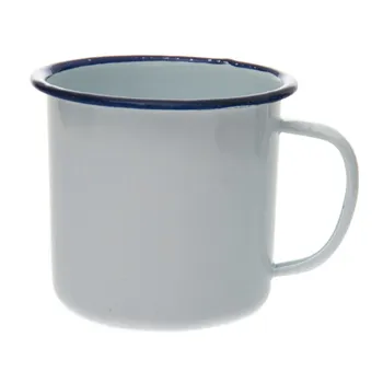 cafe 4 racer - HRNČEK SMALTOVANÝ BIELY/NAVY - Army Surplus Na Cestování 