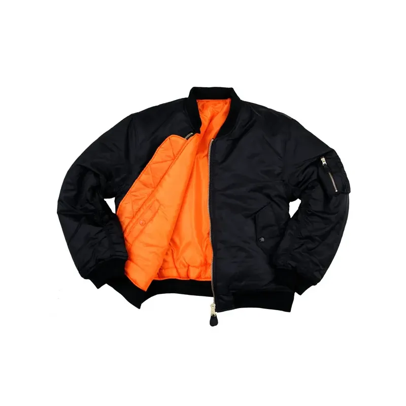 cafe 4 racer - MA-1 bomber flight jacket black - Army Surplus Jackets 