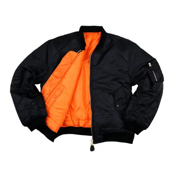 cafe 4 racer - MA-1 bomber flight jacket black - Army Surplus Jackets 