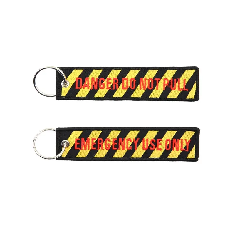 cafe 4 racer - Danger do not pull keychain - Army Surplus Key Chain 