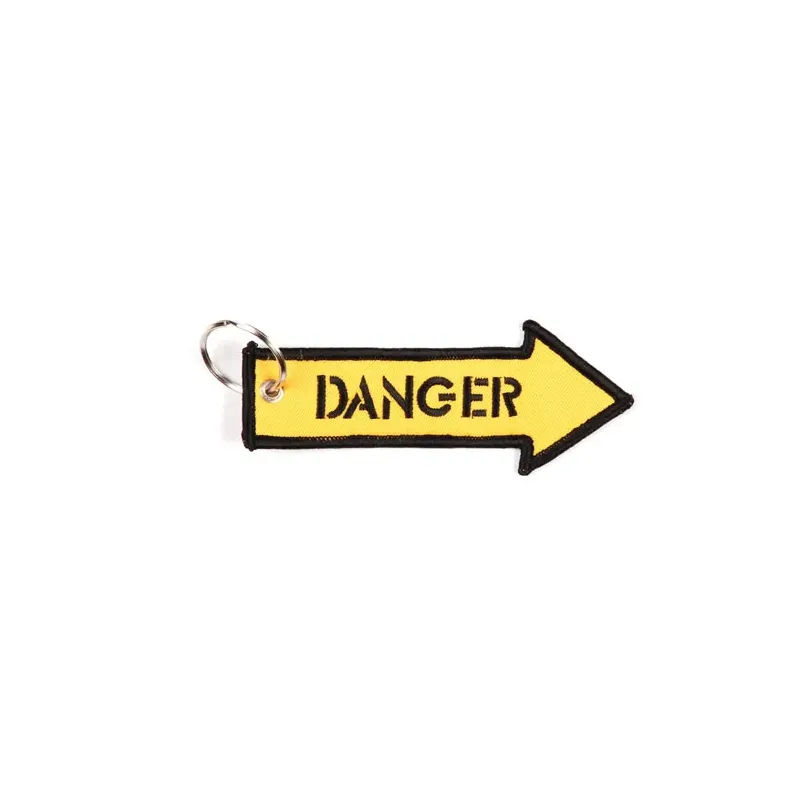cafe 4 racer - Danger keychain - Army Surplus Key Chain 