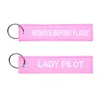 cafe 4 racer - RBF & lady pilot keychain - Army Surplus Key Chain 