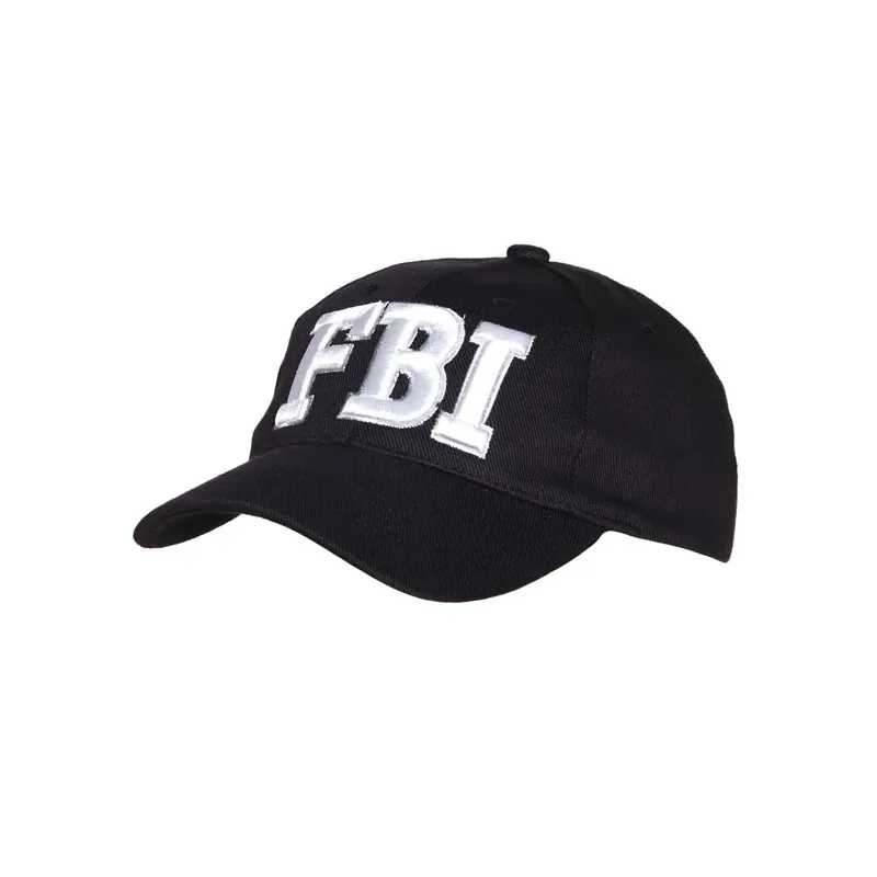 cafe 4 racer - Baseballová čiapka FBI čierna - Army Surplus Šiltovka 