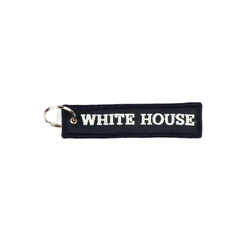 cafe 4 racer - White House keychain black - Army Surplus Key Chain 