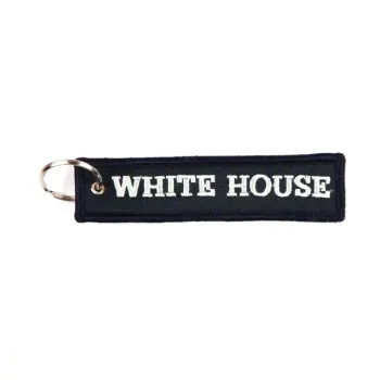 cafe 4 racer - White House keychain black - Army Surplus Key Chain 