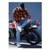 cafe 4 racer - Lumberjack flannel shirt checkered orange/black - Army Surplus Shirts 