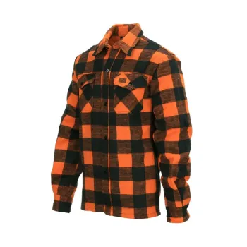 cafe 4 racer - Lumberjack flannel shirt checkered orange/black - Army Surplus Shirts 