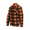 cafe 4 racer - Lumberjack flannel shirt checkered orange/black - Army Surplus Shirts 