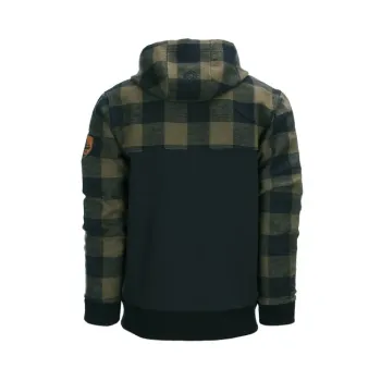 cafe 4 racer - Bunda Lumbershell čierna/olivová - Army Surplus Bundy 