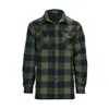 cafe 4 racer - Lumberjack Flannel Shirt Checkered Black/Olive - Army Surplus Shirts 