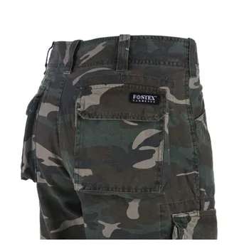 cafe 4 racer - Fostex Cargo short woodland stonewashed - Army Surplus Kraťasy 