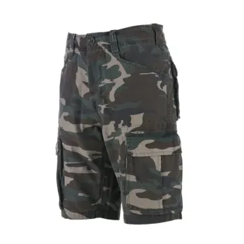 cafe 4 racer - Fostex Cargo short woodland stonewashed - Army Surplus Kraťasy 