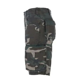cafe 4 racer - Fostex Cargo short woodland stonewashed - Army Surplus Kraťasy 