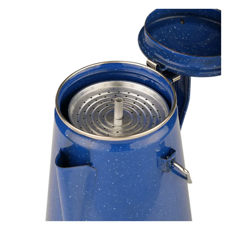 cafe 4 racer - Fostec Emaille coffe percolator - Army Surplus For Travel 