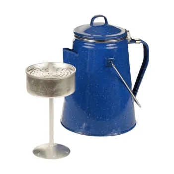 cafe 4 racer - Fostec Emaille coffe percolator - Army Surplus For Travel 