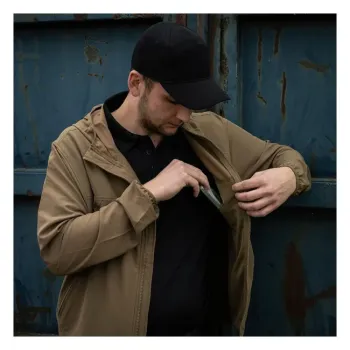 cafe 4 racer - Army Surplus Baseball cap softshell wolf black - Army Surplus Šiltovka 