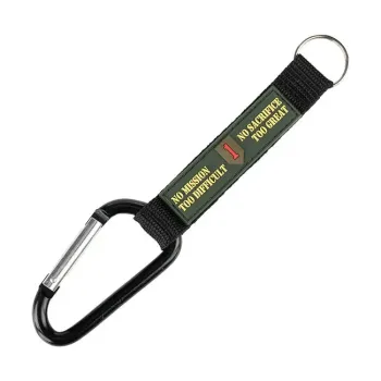 cafe 4 racer - Army Surplus No Mission/Sacrifice carabiner hook - Army Surplus Key Chain 