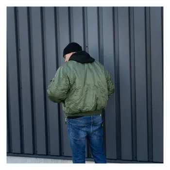 cafe 4 racer - MA-1 Bomber flight jacket green - Army Surplus Bundy 