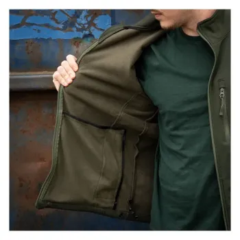 cafe 4 racer - Army Surplus Softshell jacket outdoor green - Army Surplus Bundy 
