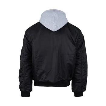 MA-1 bomber s kapucňou čierny