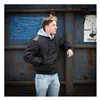 cafe 4 racer - MA-1 hooded bomber jack black - Army Surplus Jackets 
